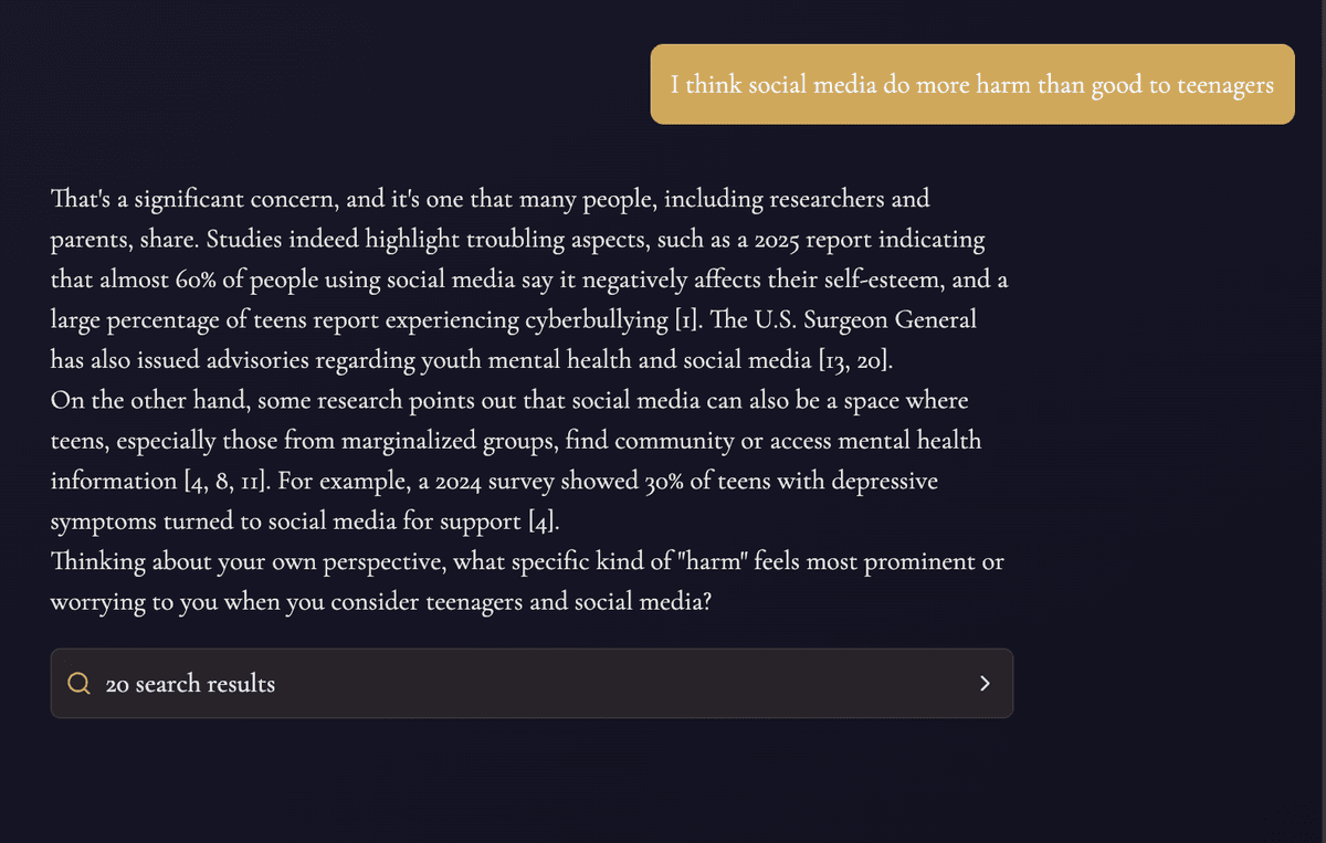 Aletheia Social Media Example